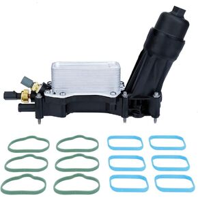 ONER Engine Oil Cooler and Oil Filter Housing Adapter Assembly,Fit for 2014-2017 Chrysler 200/300 Dodge Jeep Ram 3.6L V6 Engine,Replaces# 68105583AA, 68105583AC, 68105583AD, 68105583A，68105583AF