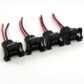 Fuel Injector Connector EV1 Type - 4 PACK Plug Clip Pigtail by Rotary13B1