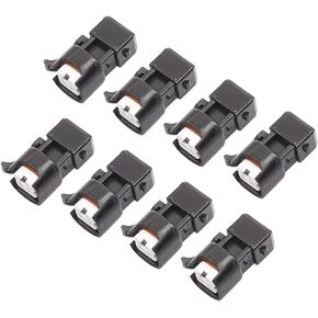 Fuel Injector Adapter Connector Kit Replacement for EV1 to USCAR EV6 & EV14 LS1 LS2 LS3 8pcs