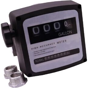 BORRITT 1 بوصة NPT خيوط ميكانيكية 4-مقياس تدفق الوقود الرقمي من الألومنيوم 5-30GPM مضخات نقل الوقود جالون متر 0.75 بوصة البطانات المخفض ± 1٪ دقة ديزل بنزين 4 عجلات متر ميكانيكي in Kuwait