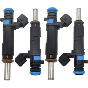 55570284 4Pcs Set Fuel Injectors Compatible with Chevrolet Cruze 2011-2015, Sonic 2012-2018 1.8L L4 FJ1153 2173433