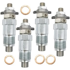 EPSIRMP 3974254 4pcs Set Fuel Injectors Compatible with Bobcat 743 643 645 231 225 331 1600 Kubota D1402 V1702 V1902