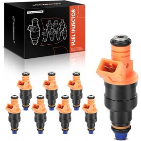 A-Premium Set of 8 Fuel Injector - Compatible with Ford, Lincoln, Mercury Vehicles - 4.6L 5.0L 5.4L 5.8L - E150, E250, E350, F150, F250, F350, Mustang - Replace Part 0280150943, 0280150939, 0280150909