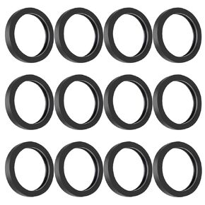 12 Pack Gas Can Spout Replacement Rubber Gaskets Can Gaskets Spout Gaskets Fuel Jug Washer Seals Sealing Rings Gaskets Compatible with Most Gas Can Spout (Round-12PCS)