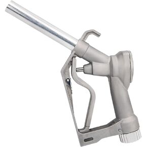 Fuel Nozzle 3/4", Gas Pump/Tank Nozzle with Hook and Swivel for Diesel Gasoline Kerosene, Manual Fuel Nozzle 3/4" Inlet&15/16" Outlet, Flow Rate 20 GPM, 50 PSI