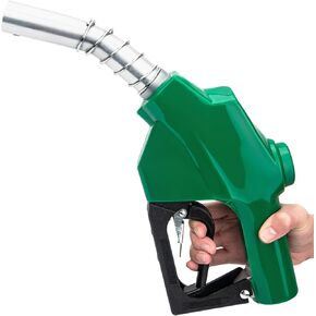 Fuel Nozzle 1 Inch NPT, Auto Shut Off Fuel Nozzle1-3/16 Inches(OD=30mm) Automatic Fueling Nozzle for Diesel Fuel Filling, Max Flow Rate 120L/Min(32GPM), 1-3/16 Inches(OD=30mm) Spout, Green