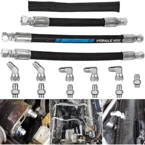 HPOP Lines High Pressure Oil Pump Lines & Crossover Fittings Kit For 1999-2003 Ford 7.3L Powerstroke E-350/E-450/E-550/Excursion/F-250/F-350/F-450/F-550/F650/F750