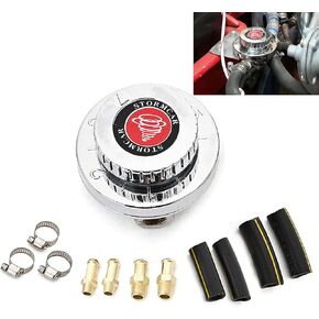 Fuel Pressure Regulator Kit Carburetor Carb Fuel Pump FPR, Adjustable Gunmetal Fuel Pressure Regulator Universal for Carburetor Engine