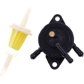 Fuel Pump for Kohler 17HP-25 HP Small Engine Lawn Mower Tractor, Gas Vacuum Fuel Pump with Fuel Filter for Honda for Yamaha for John Deere