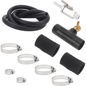 Auxiliary Fuel Tank Install Kit Fit for Ford Dodge Ram Chevy Silverado GMC Replaces 11025,Auxiliary Fuel Tank Gravity Fueled Auxiliary Fuel Tank with 1 1/2" Fill Line