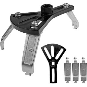 Osilly Car Fuel Pump Removal Tool, Adjustable Fuel Lid Tank Cover Collar Ring Spanner, Auto Fuel Pump Lock Ring Removal Tool, Universal 4.5" to 7.3" Fuel Tank Repair Tool