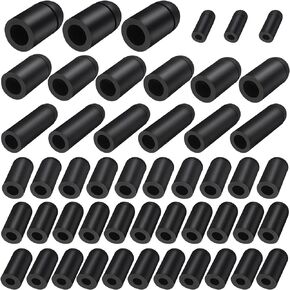Rubber Vacuum Caps Plug Kit, 63 PCS Assorted Vacuum Plugs Hose End Caps Assortment Kit for Carburetor, Manifold, Automotive 3/16'' 5/16" 7/32" 1/4" 5/32'' 3/8'' 1/8“