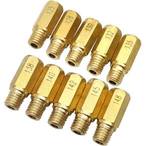10Pcs Carburetor Main Jet Kit Set Compatible with PWK OKO 125/128/130/132/135/138/140/142/145/148