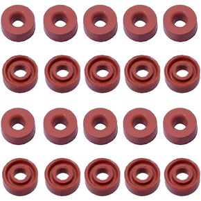Carburetor Float Valve Needle Seat Replacement for 398188 281144 299096 394681 5HP 6HP Vertical 3.5HP 5HP Industrial Plus Engines 20 Pcs
