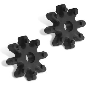 2 PCS Automotive Flexible Steering Coupler Replacement, 56315-2K000FFF Steering Coupler Steering Column Motor, Retrofit Accessory, for Hyundai Elantra, Veloste, KIA Forte Sedan (Black)