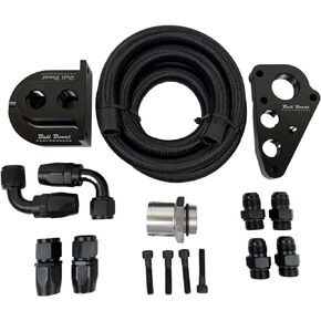 For Ford 4.6/5.4 Billet Oil Filter Relocation Kit Mustang GT / F150