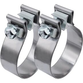 5" Exhaust Clamp Narrow Band Stainless Steel (2 Pack)