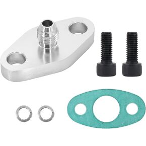 4AN Fitting T3 T3/T4 T04 Turbo Oil Feed Inlet Flange Gasket Adapter Kit