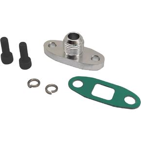 10AN T3 T4 Turbo Oil Drain Outlet Flange Gasket Adapter Kit