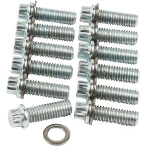 Allstar Performance ALL87010 12-Point Zinc Plated Intake Manifold Bolt Kit Chevy Small Block/Mopar A/B, (Pack of 12)