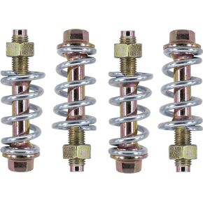4 SETS M10x1.25 Spring Bolt Stud & Nut Hardware Repair Replacement Kit/Exhaust Flange Hardware Kit (Golden)