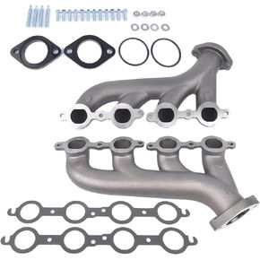 LS Swap Cast Iron Ex-haust Manifold Header 9988-R-BLEM Compatible with Chevy LS1 LS2 LS3 4.8L 5.3L 6.0L
