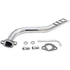 Exhaust Pipe Header Kit for Predator 212cc 196cc 6.5hp GX160 GX200 Coleman CT200u CT200u-EX BT200X Mini Baja Warrior MB200 KT196 Clone Engine Mini Bike & Go Kart Performance Parts