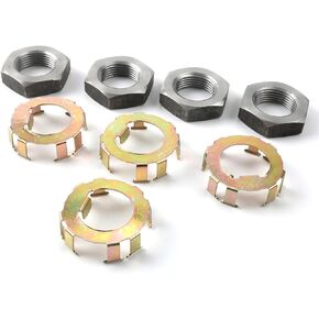 New Trailer Wheel Spindle Nut Retainer For 2 to 8K Dexter 6-190 6-191, 4 nuts & 4 retainers