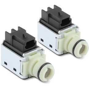 A-Premium 4L60-E 4L65-E Automatic Transmission Shift Solenoid Valve Set 2Pcs, Compatible with Buick, Cadillac, Chevy, GMC, Hummer & More Models, 1-2, 3-4, and 2-3 Transmission Shift, Replace #24230298