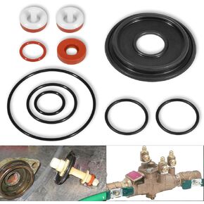 Complete Rubber Repair Kit 0887297 for Watts 1/4"-1/2" Reduced Pressure Zone Assembly Series 009 Black