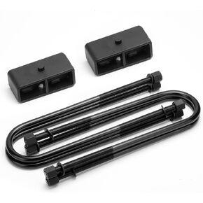 dynofit 2" Rear Lift Kits for 1999-2022 F-250/F350 Super Duty(HD) 2WD 4WD, 2inch Raise Blocks& U-bolts Set for Leaf (Cabela's/FX4/Harley-Davidson Edition/King Ranch/Lariat/Limited/Platinum/XL/XLT)