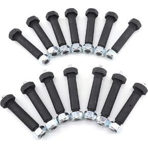 RJSPHH Trailer Axle Spring Shackle Greaseable Spring Bolt 9/16 x 3 （14pcs）