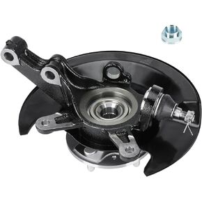 Wheel Hub Bearing Steering Knuckle Assembly Left + Right for Honda Civic 1.7L 2003 2004 2005, Front Driver and Passenger Side 2PC