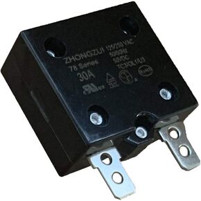 30A 125/250VAC 50/60Hz 50VDC Automatic Reset Relay Fuse, Therma Switch Circuit Breaker Current Overload Protector Children