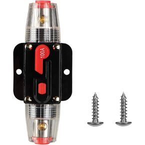 Circuit Breaker Switch 60A Waterproof Fuse Inline Holder 3-15 AWG Resettable Fuse Manual Reset 12V-48V DC for Car Audio Sound Amplifier System RV Home Marine Boat Truck in Kuwait