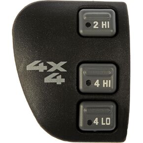 Dorman 901-061 Four Wheel Drive Selector Switch - Dash Mount; With Electric Shift Compatible with Select Chevrolet / GMC / Oldsmobile Models , Black