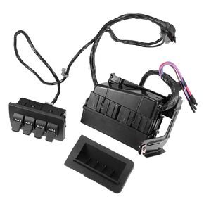 X AUTOHAUX مجموعة واحدة من أدوات التبديل المساعدة داخل لوحة القيادة لسيارة Ford F250 F350 F450 F550 2008 2009 2010 9C3Z14A303A 9C3Z-14A303-A AL3Z-13D730-AA AL3Z13D7 طقم لوحة أضواء التحذير لصندوق التبديل in Saudi Arabia