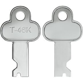 2pcs Trunk Lock Key T-46k T46 3815 3835 Antique Trunk Chest Steamer