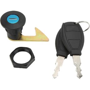 Tour Pak Lock, KIMISS Rear Trunk Lock & Keys Set Aluminum Plastic Scooter Fitting Tail Lock Universal for Electric Motorcycles Storage Trunk scooters'(#1)