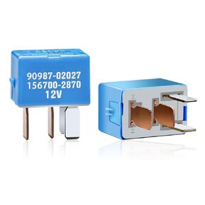 2 Pack AC Relay 90080-87026 90987-02027 90987-02028 Compatible with 1997-2014 Toyota Lexus and Scion Vehicles
