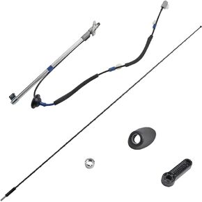 Antenna Kit Assembly Manual Type with Antenna & Ornament & Nut & Base Compatible with 2005-2015 Toyota Tacoma Replaces# 86300-04070 86309-04110 86396-04040