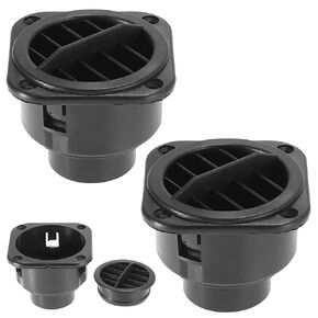 Warm Air Vent Outlet,2pcs 360 Degrees Rotatable Car Heater Duct Hose Pipe Warm Air Vent Outlet for Parking Heater Air Conditioner Steering Car Bus Boat Eberspacher, Webasto, Propex Heaters (75mm)