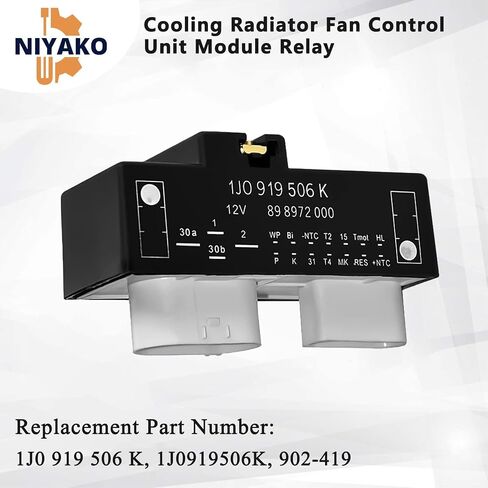 Cooling Fan Control Unit Module Relay Replacement # 902-419 1J0919506K 1J0 919 506 K Fit 2000-2014 Beetle Jetta Golf A3 TT in Saudi Arabia