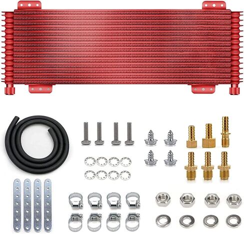 مبرد ناقل الحركة بقدرة 40,000 GVW Trans Cooler انخفاض الضغط المنخفض LPD47391 مع أجهزة التثبيت 47391 أسود in Kuwait