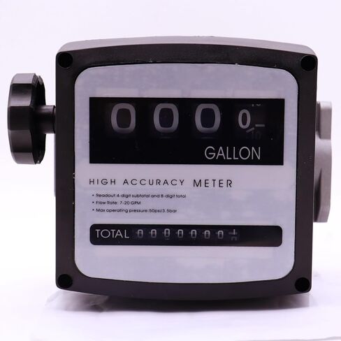 BORRITT 1 بوصة NPT خيوط ميكانيكية 4-مقياس تدفق الوقود الرقمي من الألومنيوم 5-30GPM مضخات نقل الوقود جالون متر 0.75 بوصة البطانات المخفض ± 1٪ دقة ديزل بنزين 4 عجلات متر ميكانيكي in Kuwait