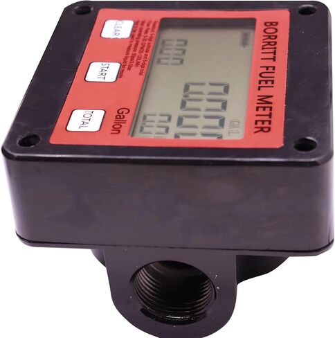 BORRITT OGM-25 مقياس التروس الميكانيكية البيضاوي، مقياس تدفق الديزل، مقياس الوقود 1 بوصة × 1 بوصة NPT 10L ~ 120L/min، ضغط العمل 50PSI in Kuwait