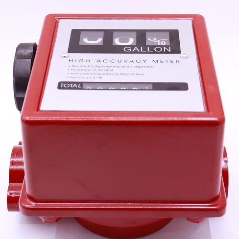 BORRITT 1 "بوصة NPT الميكانيكية 3-مقياس تدفق الوقود الألومنيوم الرقمي 5-30GPM مضخات نقل الوقود جالون متر 0.75 بوصة البطانات المخفض ± 1٪ دقة الديزل البنزين 3 عجلة متر الميكانيكية in Kuwait