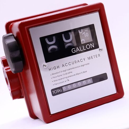 BORRITT 1 "بوصة NPT الميكانيكية 3-مقياس تدفق الوقود الألومنيوم الرقمي 5-30GPM مضخات نقل الوقود جالون متر 0.75 بوصة البطانات المخفض ± 1٪ دقة الديزل البنزين 3 عجلة متر الميكانيكية in Kuwait