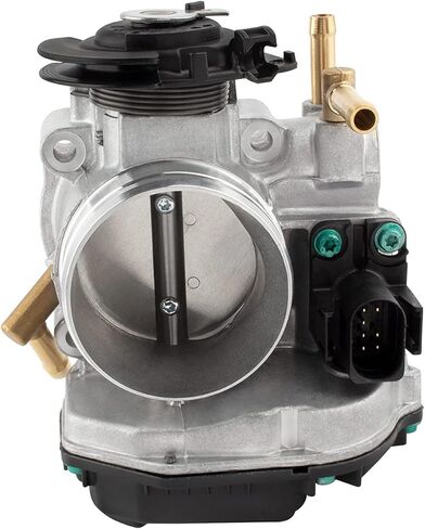 مجموعة جسم الخانق لحقن الوقود الإلكتروني من WEDOAUTO مناسبة لسيارات Volkswagen Jetta/Golf 1999 2000 2001، لسيارات Volkswagen Beetle 1998 1999 2000 2001 L4 2.0L استبدال #06A133064H, 337-60697 in Kuwait