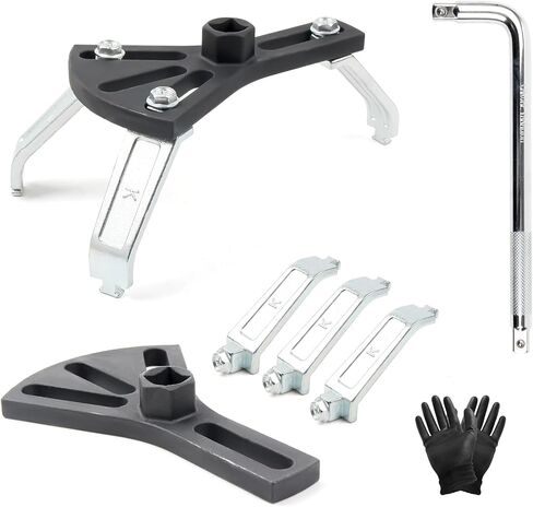 Fuel Tank Lock Ring Tool, Universal Fuel Pump Removal Tool With Wrench, Adjustable 5.31" to 7.17" Fuel Pump Lock Ring Senders Removal Install Tools in Saudi Arabia